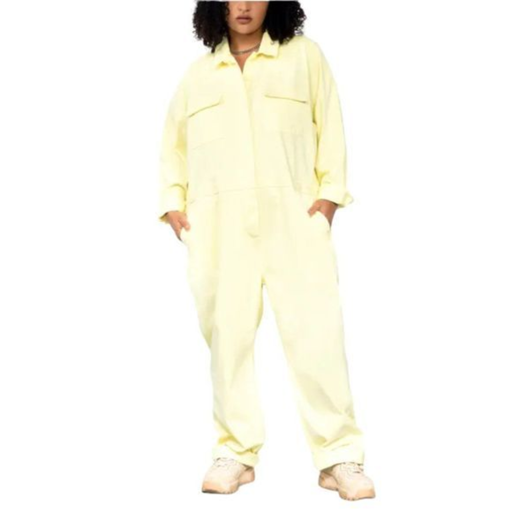 WILDFANG Utility Jumpsuit in Green Luminary (XXS)‎